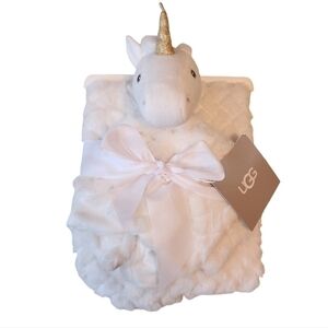 UGG Popcorn Blanket and Lovey Gift Set Unicorn